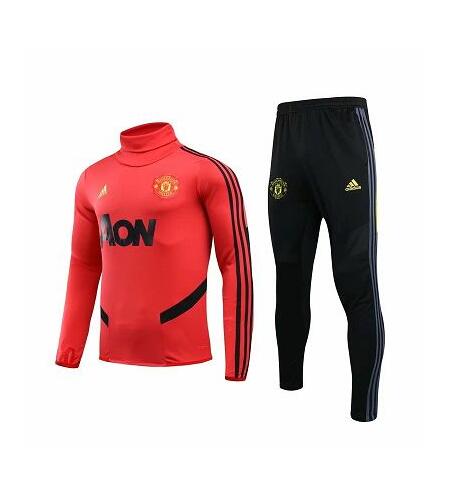 Manchester United Red Training Kits Sweat Top with pants 2020/21